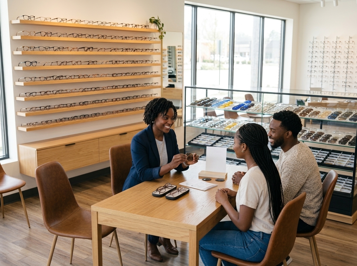 Lens advice and eyewear consultation at 4Sight Optical