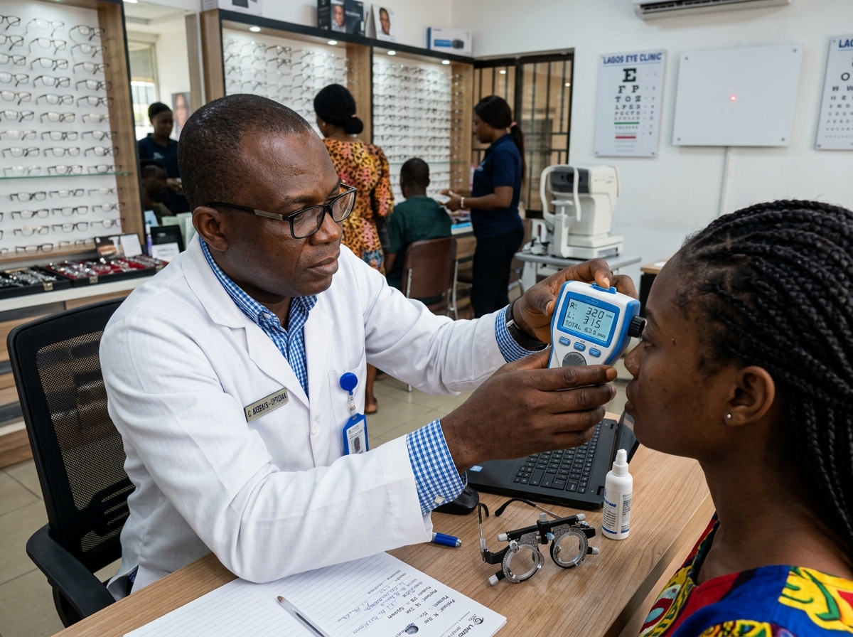 Pupillary distance measurement at 4Sight Optical